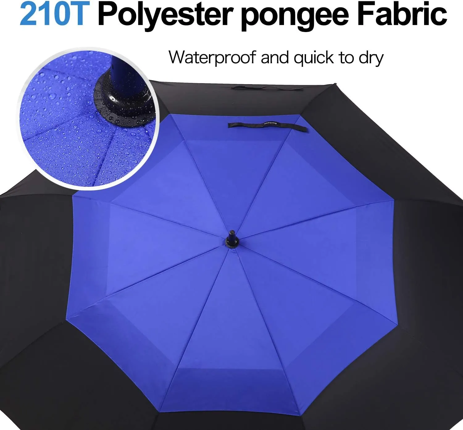 golf umbrella large oversize 68 inches air vent double canopy windproof automatic straight rain umbrellas for men and women