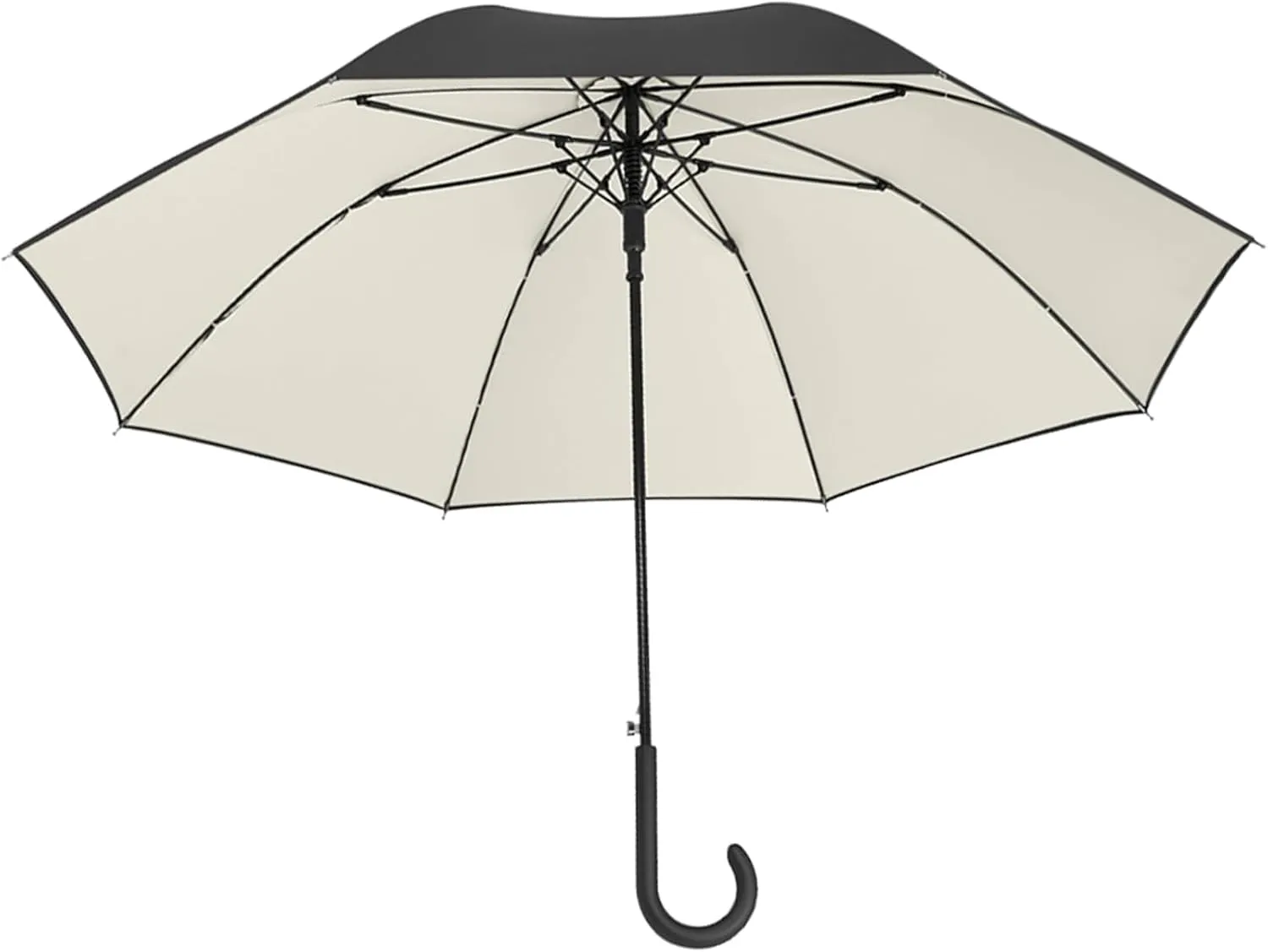 Golf Umbrella,Windproof Large Umbrellas For Rain,j Stick Handle,Easy to Grip,Double Canopy Cloth,With Umbrella Cover,115cm / 124cm