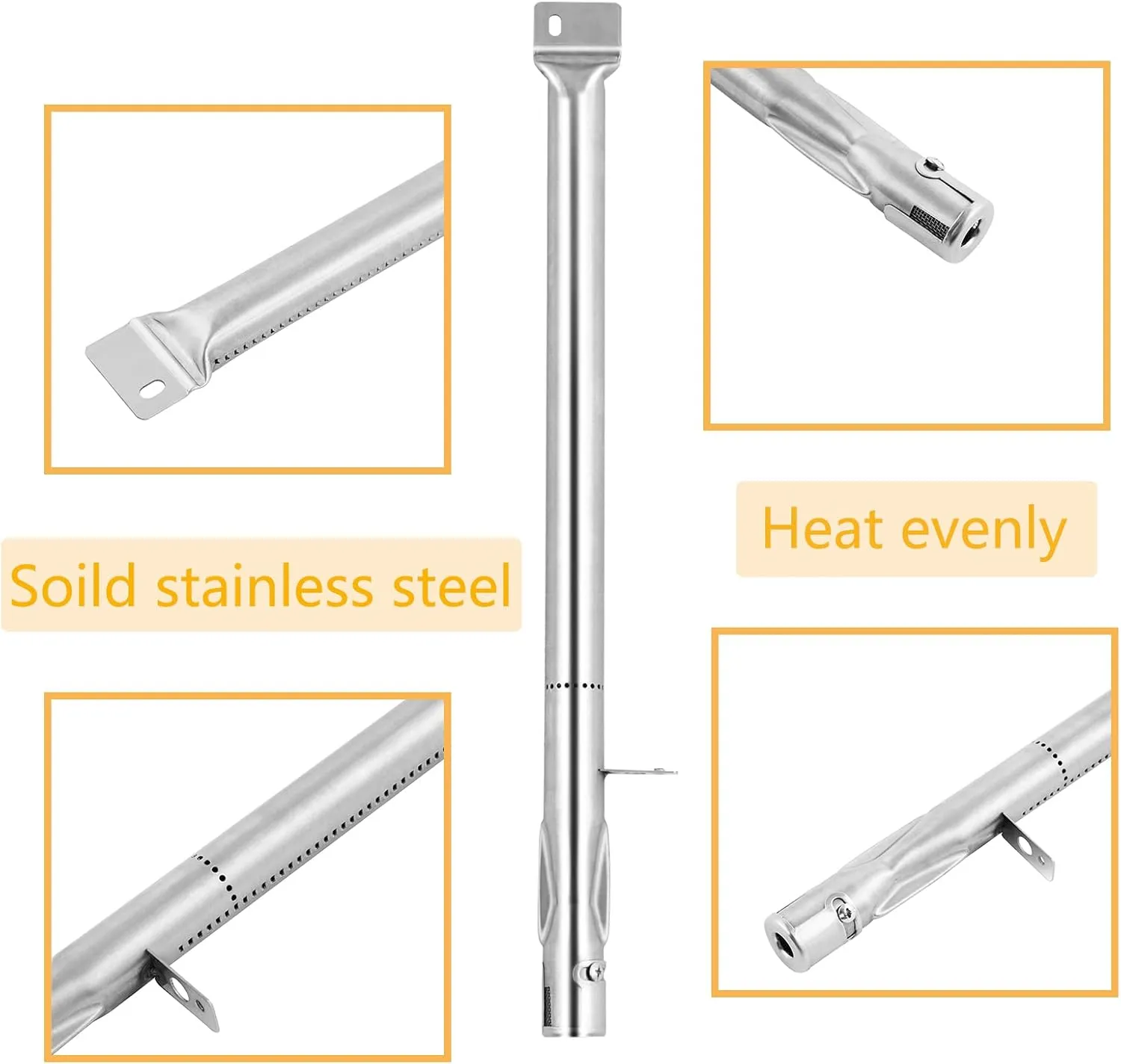 GR2210601-MM-00 Flame Tamer Burner Replacement Parts for Members Mark Grill Parts 614714 16261 Member's Mark 5 Burner GR2210601-MM-00 Sam’ s Club Heat Plates Shield Grill Burner Crossover Tube Kit