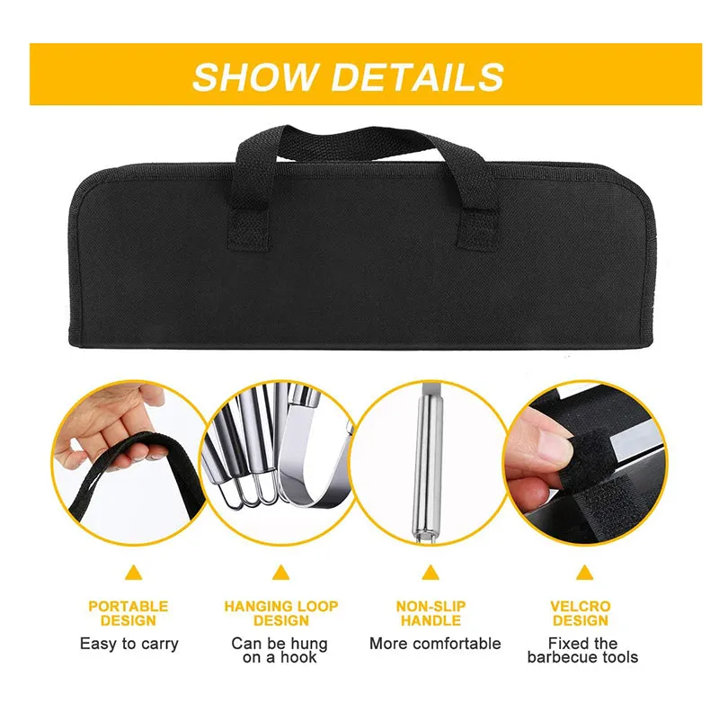 Grill 5 Piece Braai Set in Carry Case