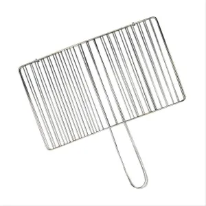 Grill Basket,BBQ Grill Rack, Barbecue mesh Clip,Grilled Fish Clip Barbecue Fish Clip Net Clip Stainless Steel Appliances Rectangular Splint Home Outdoor