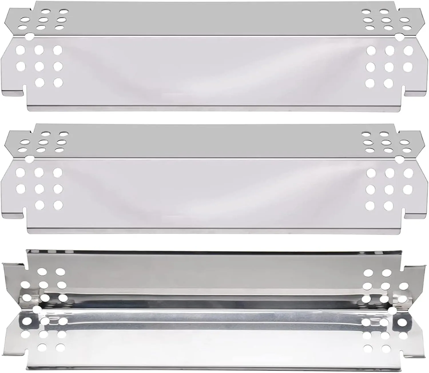 Grill Burner Covers for Nexgrill Replacement Parts 720-0925S, 720-0894F, 720-0864M, 720-0864, 720-0864R, BBQ Heat Plates Shields Tents for Kenmore, BBQ PRO, Backyard, Members Mark, Expert Grill Parts.