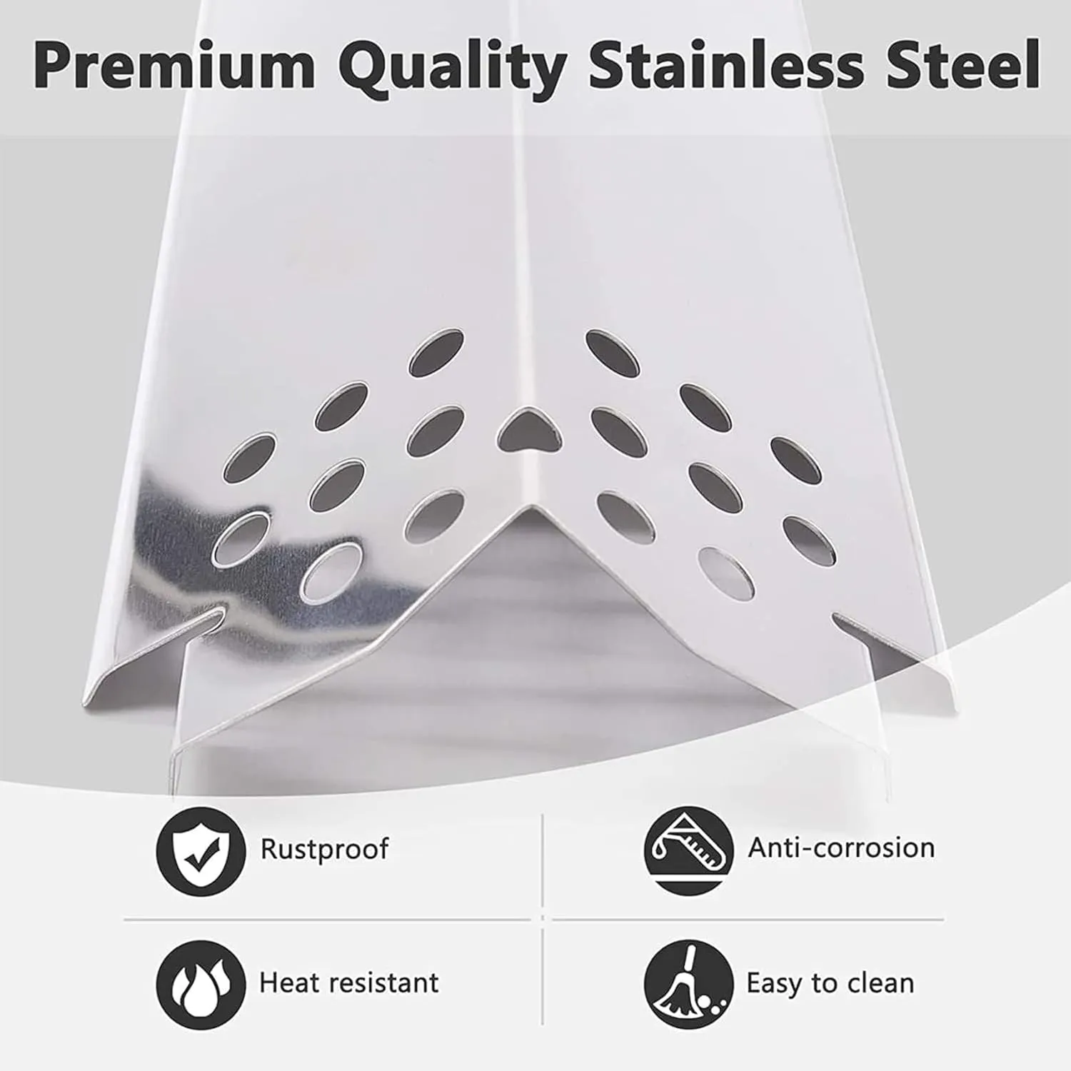 Grill Burner Covers for Nexgrill Replacement Parts 720-0925S, 720-0894F, 720-0864M, 720-0864, 720-0864R, BBQ Heat Plates Shields Tents for Kenmore, BBQ PRO, Backyard, Members Mark, Expert Grill Parts.