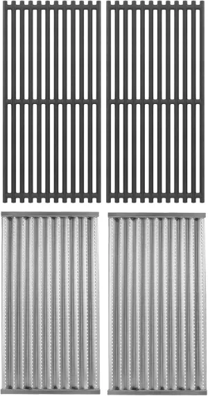 Grill Grate Replacement Parts for Charbroil Tru-Infrared 463642316 463644220 463632520 463632320, Replacement Parts for Charbroil G362-2100-W1 G369-0030-W2, 17 Inch Grill Emitter, Stainless Steel