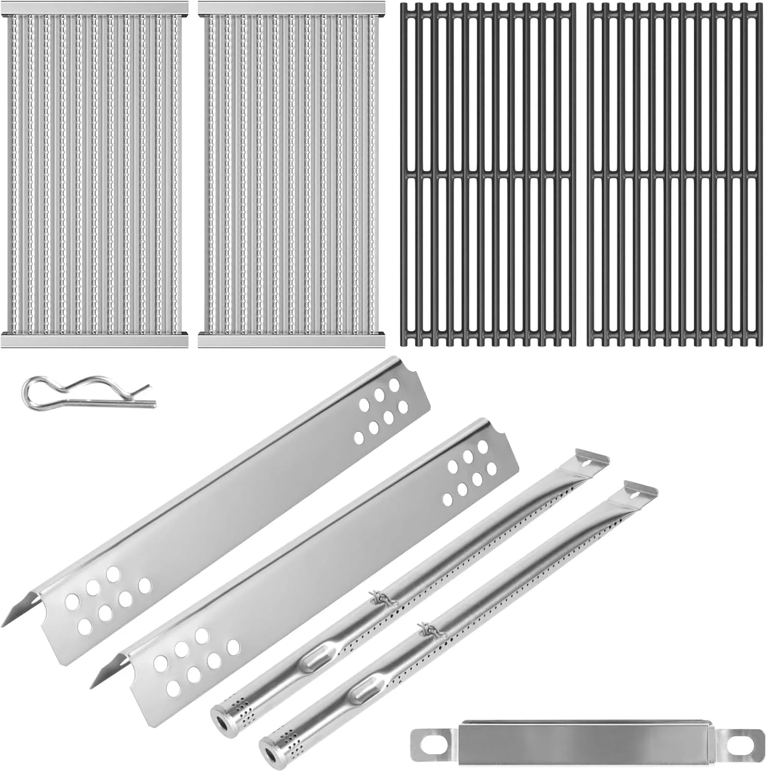 Grill Replacement Kit for Charbroil TRU-Infrared 463642316 463644220 463245518 463246118 463632320 463632520 Gas Grill, Emitter Plates & Cooking Grates Kit for G362-2100-W1 G369-0030-W1