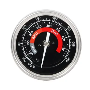 Grill Temperature Gauge Thermometer Replacement for Big Green Egg with 3.3" Large Face,Big Green Egg Accessories Thermometer Replacement 150-900°F with Waterproof and No-Fog Glass Lens