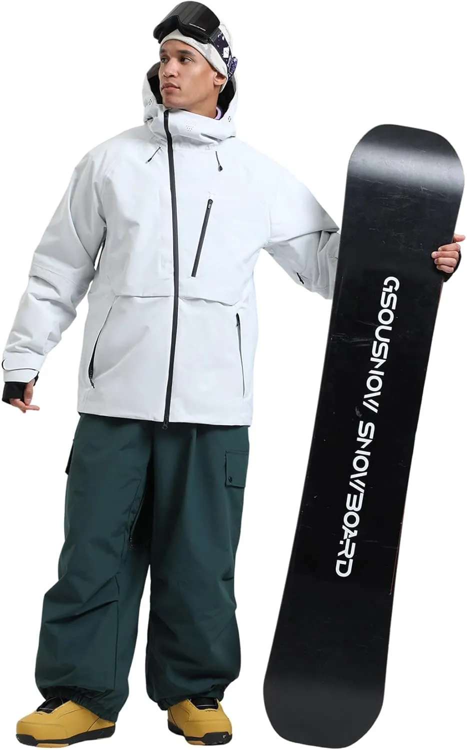 GSOU SNOW Men's Ski Jacket Women Waterproof Snowboard Coat Winter Snow Insulated Windproof Jacket