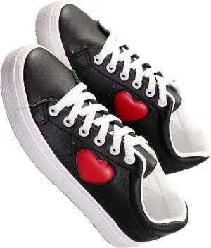 GUOANFG Outdoor Heart-Shaped Couple Shoes Men Women Walking Shoes Waterproof Trekking Hiking Trainers Sports Non Slip,Black-36 EU