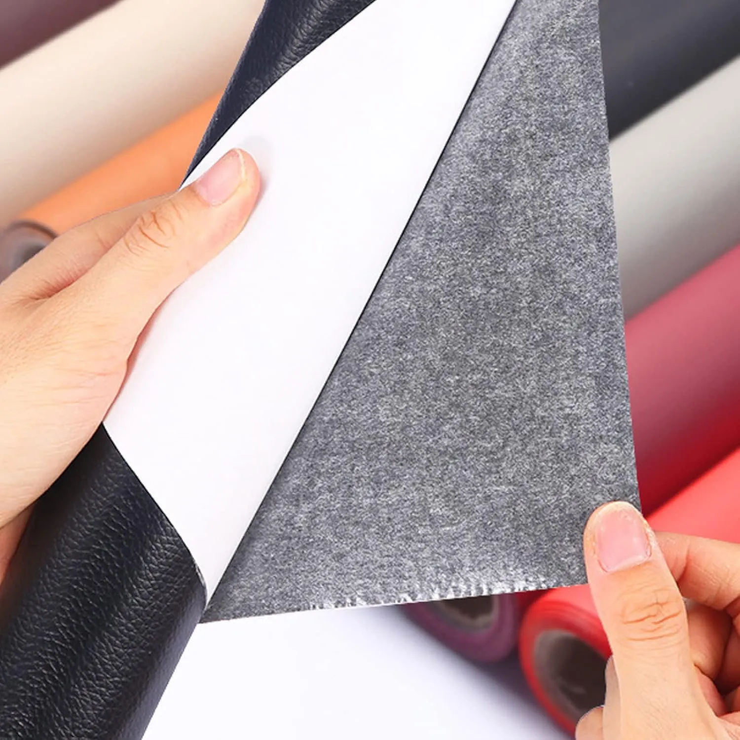 Handbags, Jackets,First Aid Patch，Self Adhesive Tape Patch Kit, Sofa Car Seat Furniture Jacket Shoes Fabric Repair Torn,Black,40cmx200xm/15.7inx78.7in