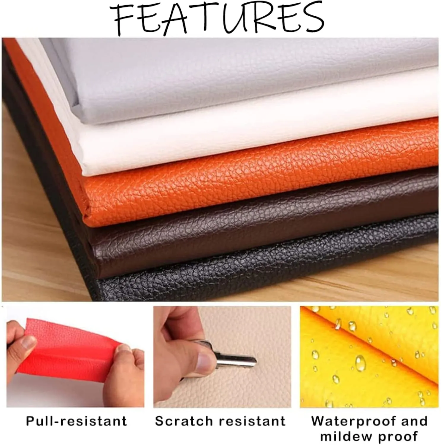 Handbags, Jackets,First Aid Patch，Self Adhesive Tape Patch Kit, Sofa Car Seat Furniture Jacket Shoes Fabric Repair Torn,Black,40cmx200xm/15.7inx78.7in
