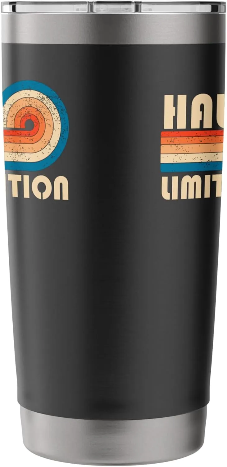 HAUCK Surname Retro Vintage 80s 90s Birthday Reunion Stainless Steel Insulated Tumbler