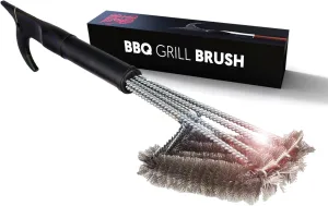 Heavy Duty Pike Pole Grill Brush Designed by Firefighter | Grill Brush for Outdoor Grill | BBQ Grill Brush | Best Grill Brush | Gas Grill Brush | BBQ Gifts for Men