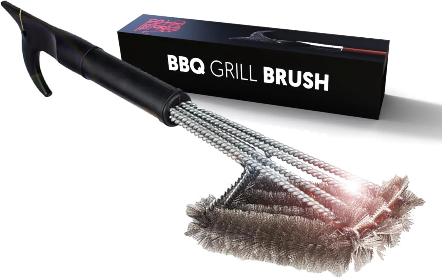 Heavy Duty Pike Pole Grill Brush Designed by Firefighter | Grill Brush for Outdoor Grill | BBQ Grill Brush | Best Grill Brush | Gas Grill Brush | BBQ Gifts for Men