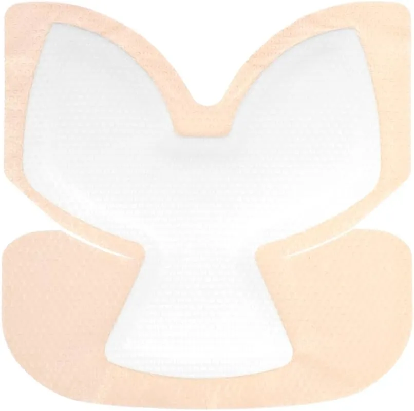 Heel Silicone Foam Dressing Heel Ulcer Protector for Pressure Sores Wound Care Waterproof Bandages with Gentle Silicone Adhesive Border 8"x 8" (Pack of 2)
