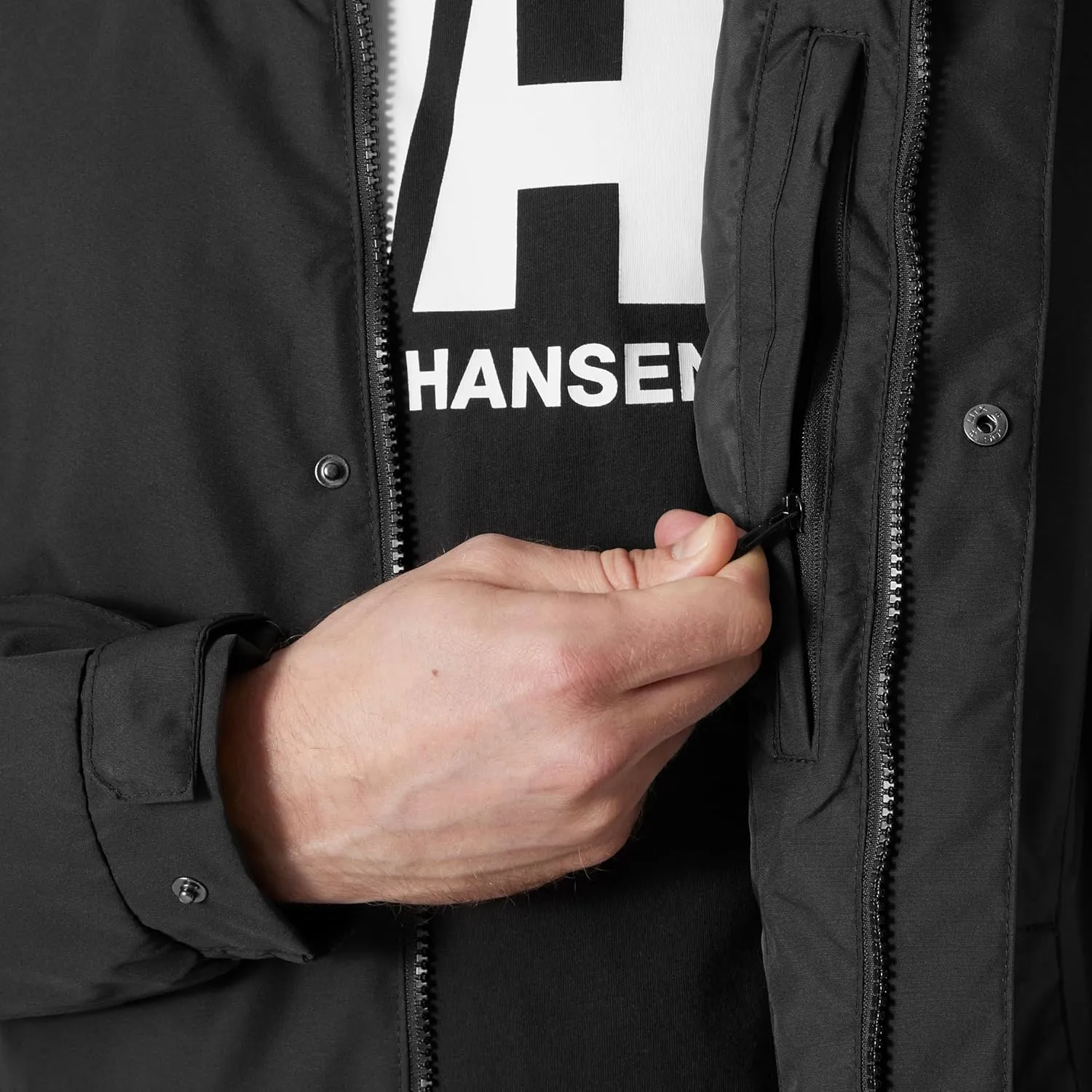 Helly Hansen Men's Dubliner Jacket Waterproof, Windproof, Breathable Shell Rain Coat with Packable Hood