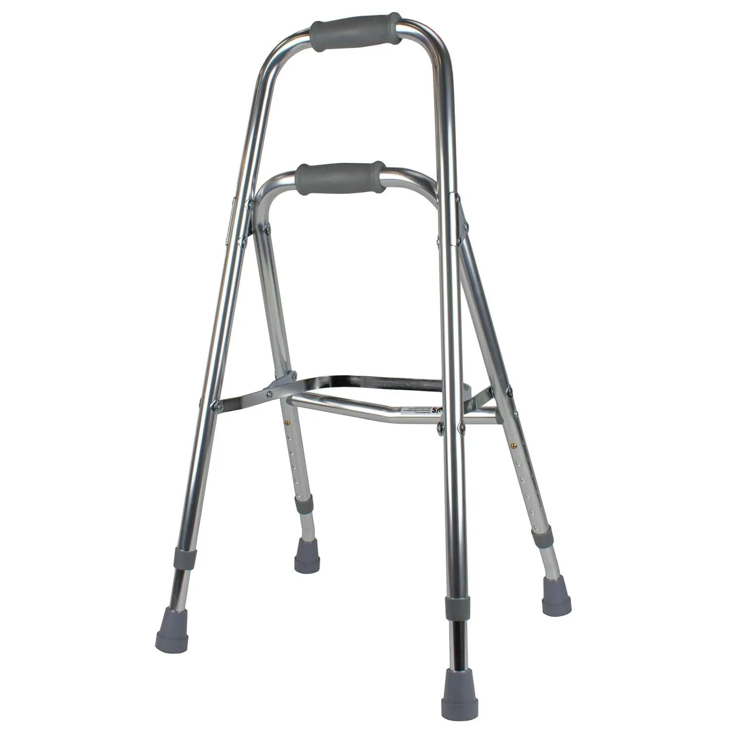 Hemi Walker - Mobility Aid for Elderly, Handicapped, Disabled Users - One Arm or Hand Support, Folding, Aluminum, Height Adjustable - Weight Capacity Up to 300 Pounds