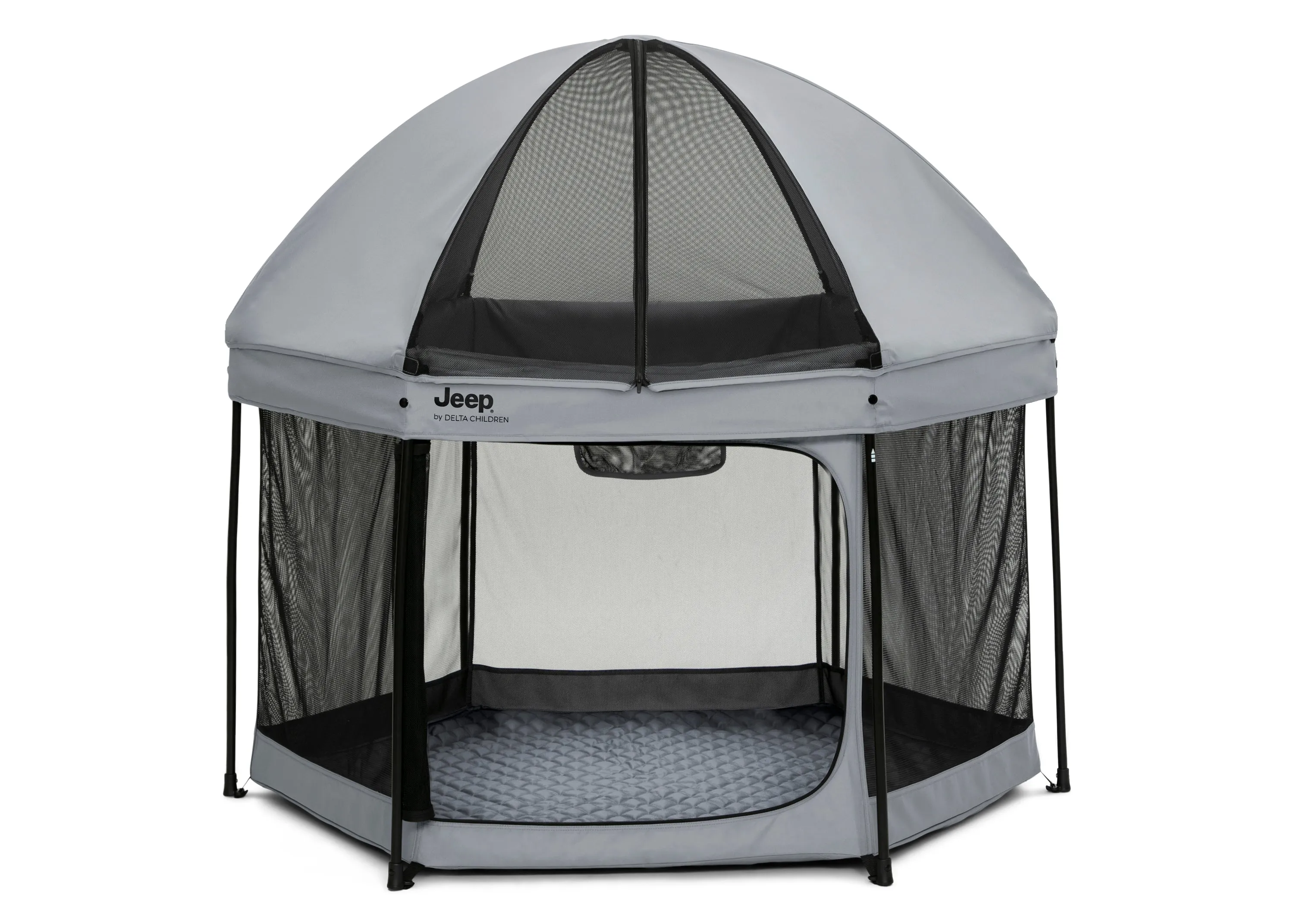 Hexagon Pop Up Play Yard with Removable Canopy