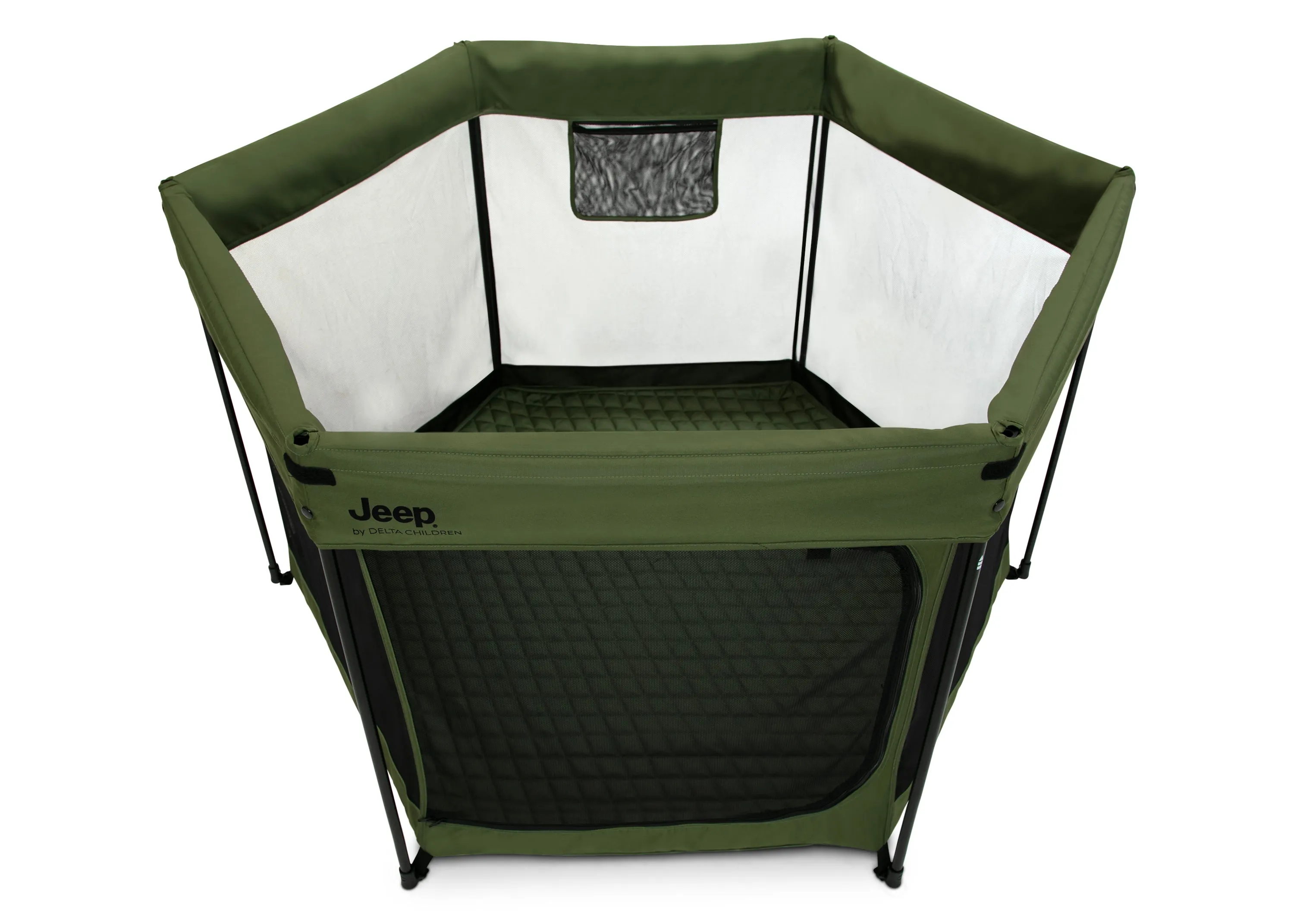 Hexagon Pop Up Play Yard with Removable Canopy