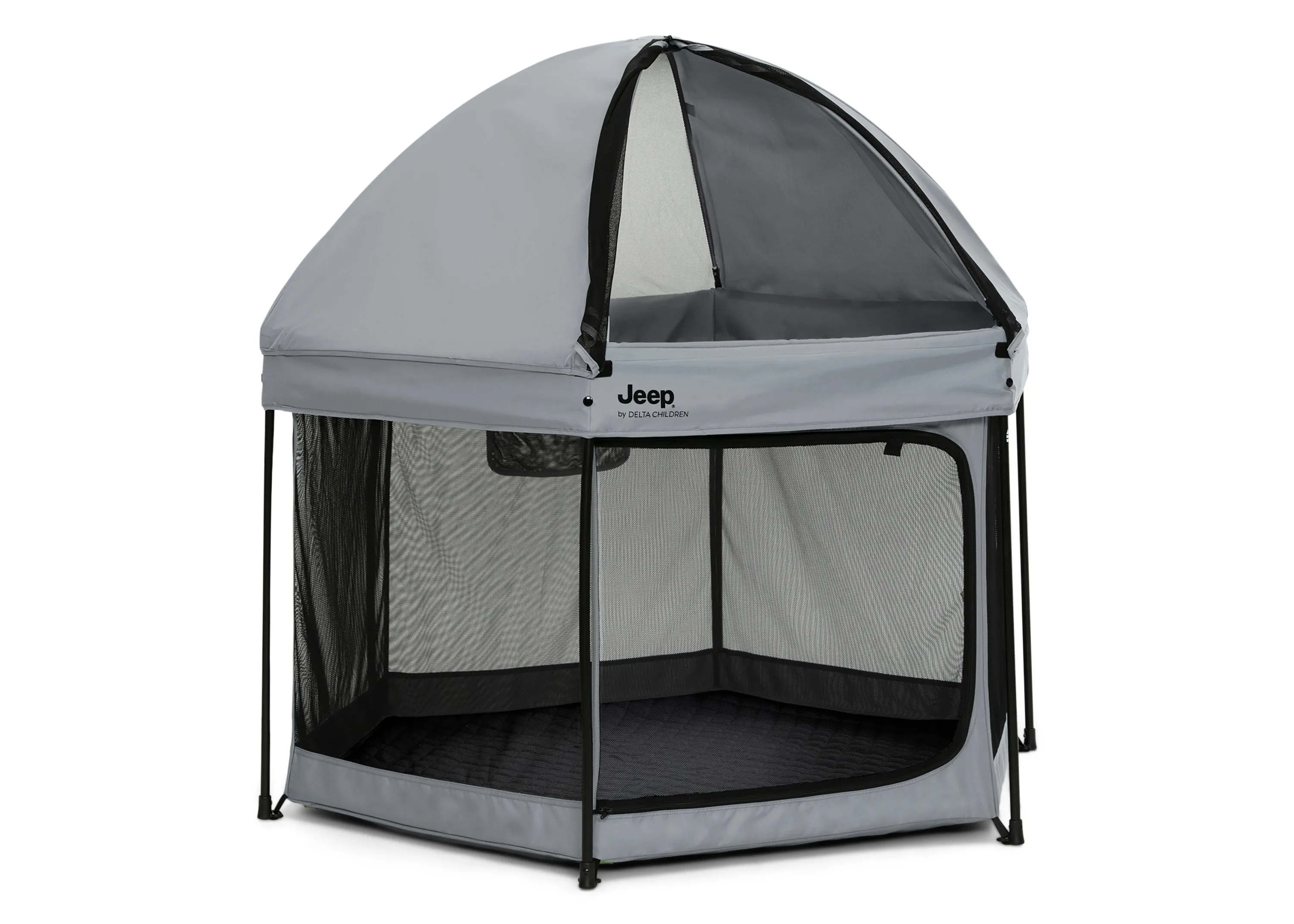 Hexagon Pop Up Play Yard with Removable Canopy