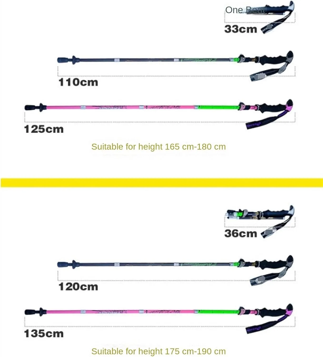 Hiking Trekking Poles Carbon Fiber Trekking Poles Strong Adjustable Hiking Walking Sticks Lightweight for Camping Hiking Sticks for Trekking
