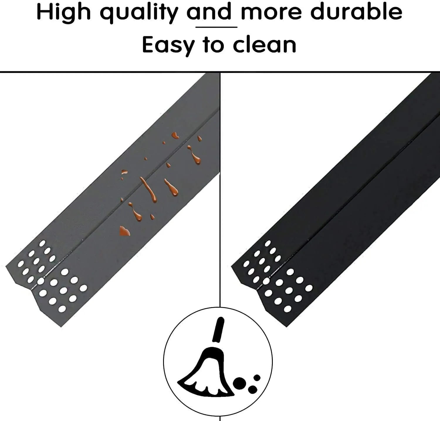 Hisencn Grill Parts Kit for Home Depot Nexgrill 6 Burner 720-0896E, 720-0896B, 720-0896C Gas Grill, Stainless Steel Grill Burners, Heat Plates Tent Shields Flame Tamers, Cooking Grates Grid