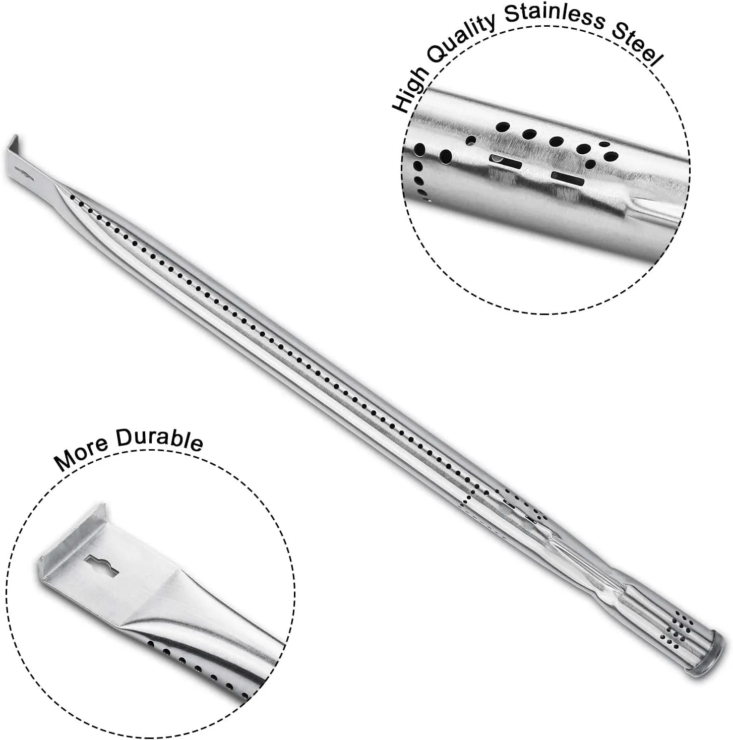 Hisencn Grill Parts Kit for Home Depot Nexgrill 6 Burner 720-0896E, 720-0896B, 720-0896C Gas Grill, Stainless Steel Grill Burners, Heat Plates Tent Shields Flame Tamers, Cooking Grates Grid