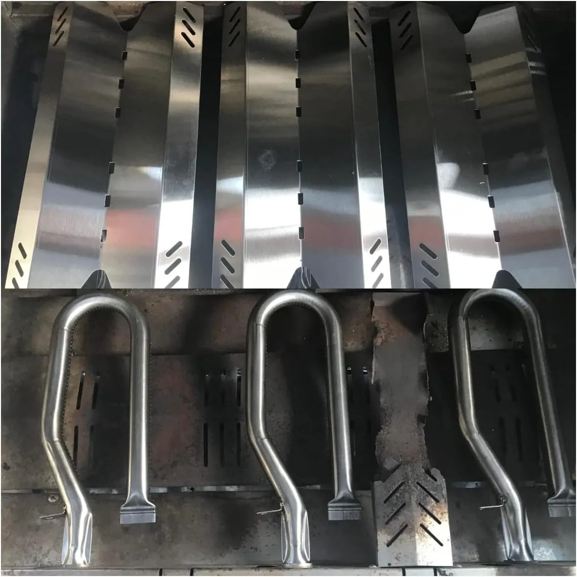 Hisencn Grill Repair Kit Replacement for Members Mark BQ05046-6, BBQ Pro BQ05041-28, BQ51009, Sam's Club, Outdoor Gourmet Gas Grill Models, Stainless Steel Pipe Burner Tube, Heat Plate Tent Shield