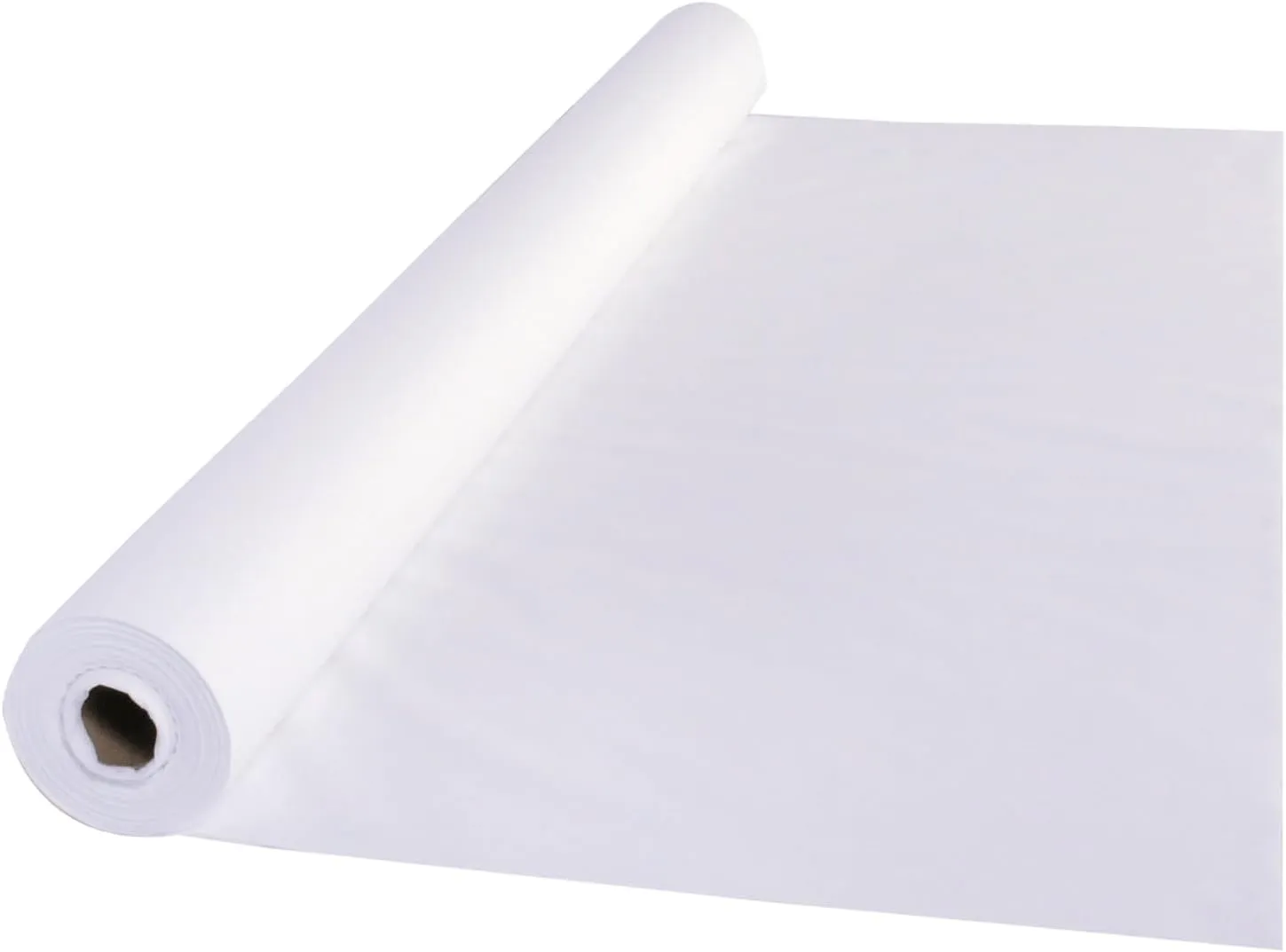 Hoffmaster 260047 Linen-Like Tablecover Roll, 100' Length x 40" Width, White