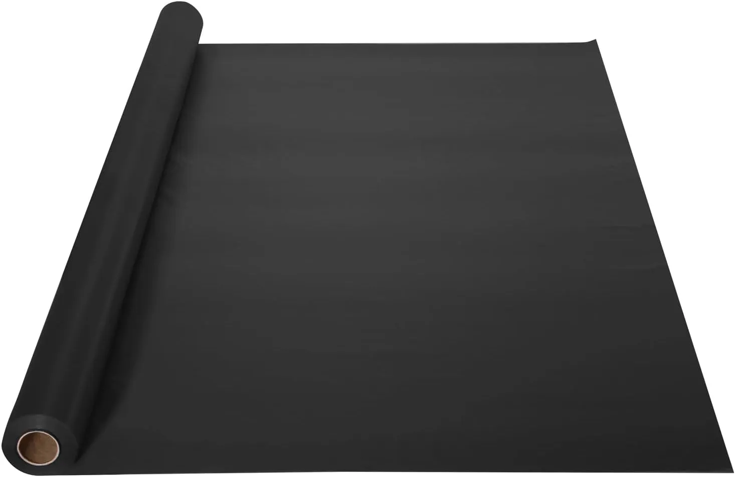 Hoffmaster Plastic Roll Tablecover, 40" X 100 Ft, Black