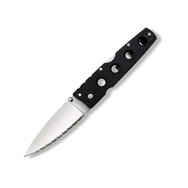 Hold Out II, Black G10, Serrated w-Clip