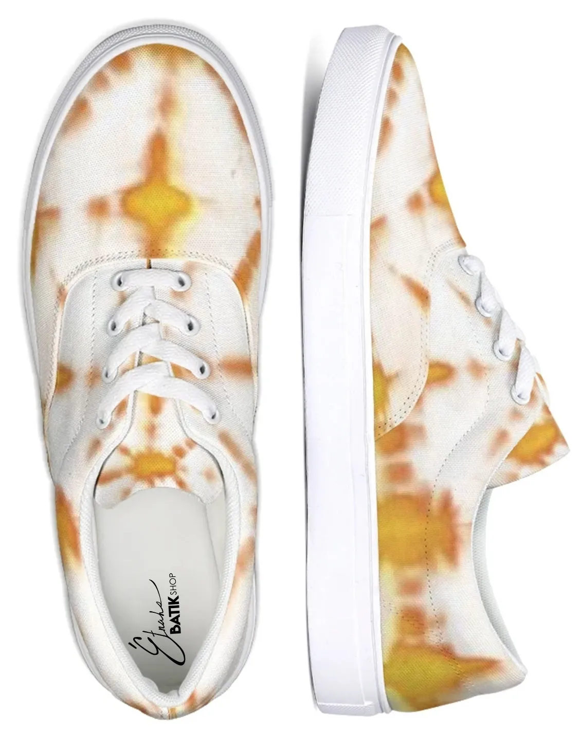 Honey Yellow Lace Up Canvas Shoe