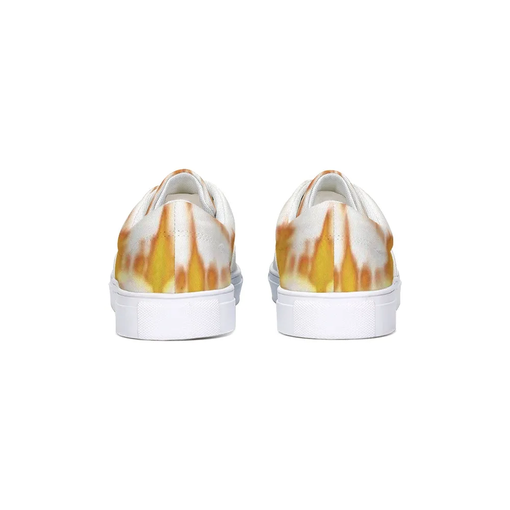 Honey Yellow Lace Up Canvas Shoe