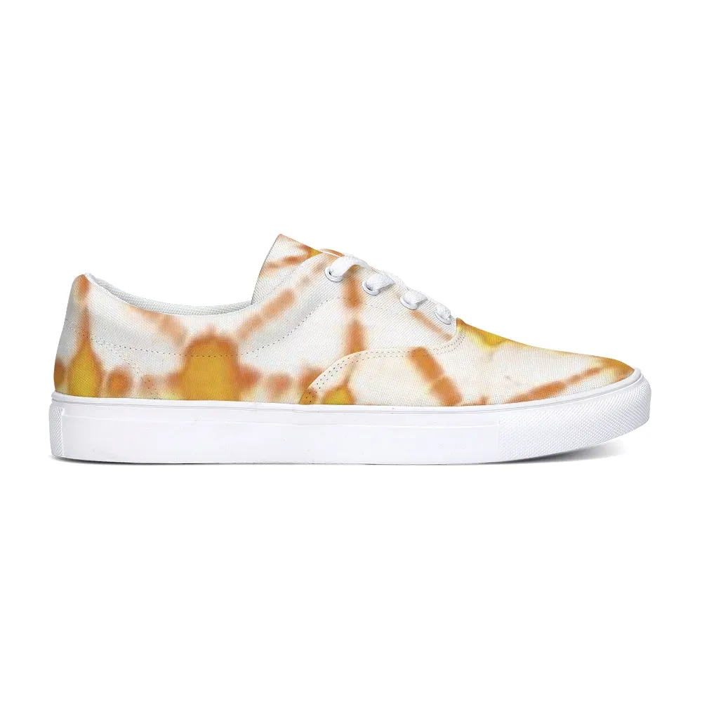 Honey Yellow Lace Up Canvas Shoe