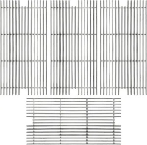 Hongso 23 1/4" Stainless Steel Grill Grid Grates Replacement for Viking Gas Grills, Viking VGBQ 30 in T Series, VGBQ 41 in T Series, VGBQ 53 in T Series Gas Grill, Viking Grill Parts, 4 Pack