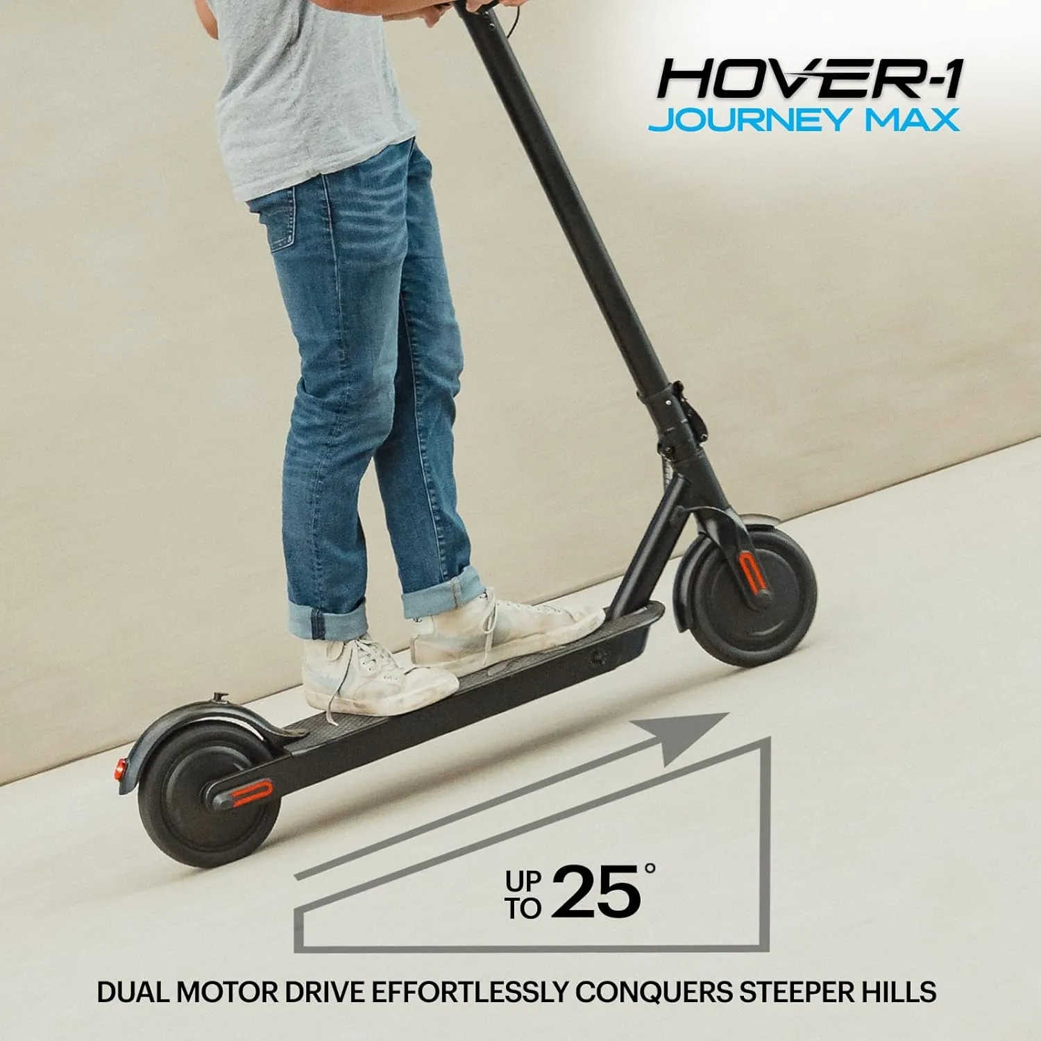 Hover-1 Journey Max Adult Electric Scooter with 700W Brushless Dual Motor Hill Climber, 19 mph Max Speed, and 26 Mile Range Commuter Scooter for Adults and Teens