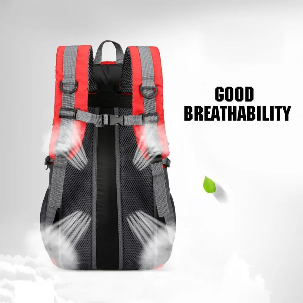 HXBER Hiking Backpack 40L Waterproof Lightweight Outdoor Hiking Trekking Daypack Travel Backpack for Men Women