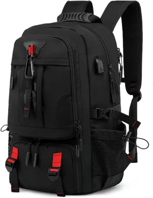 HXBER Outdoor Backpack with USB Interface Shoe Compartment Large ty Travel Bag Hiking Camping Trekking Gear for Mountaineering and Travel