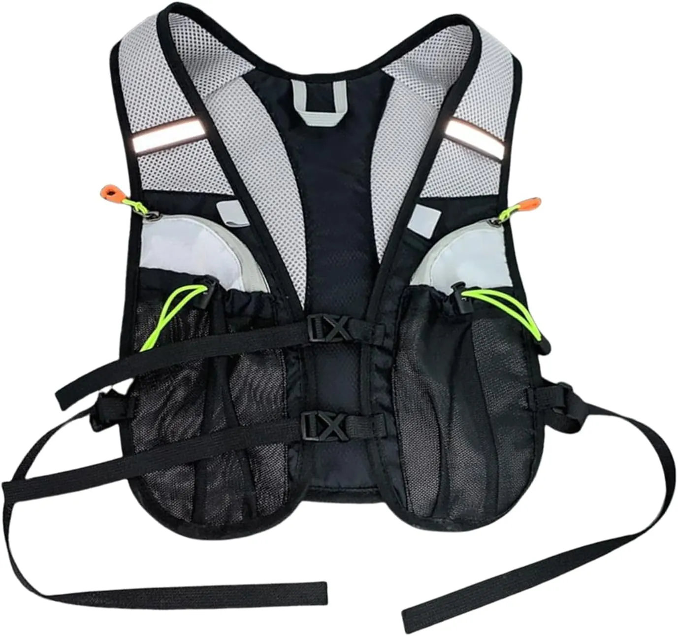 Hydration Running Vest – Reflective Outdoor Sports Vest with Water Bladder Pocket | Breathable Organizer Gear for Trail Running, Camping, Trekking, marathoon, Cycling, Hiking Adventures