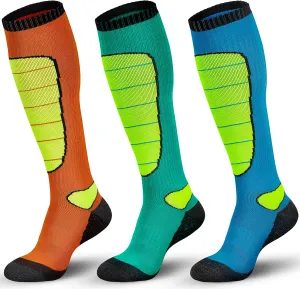 Hylaea Merino Wool Ski Socks, Cold Weather Socks for Snowboarding, Snow, Winter, Thermal Knee-high Warm Socks, Hunting