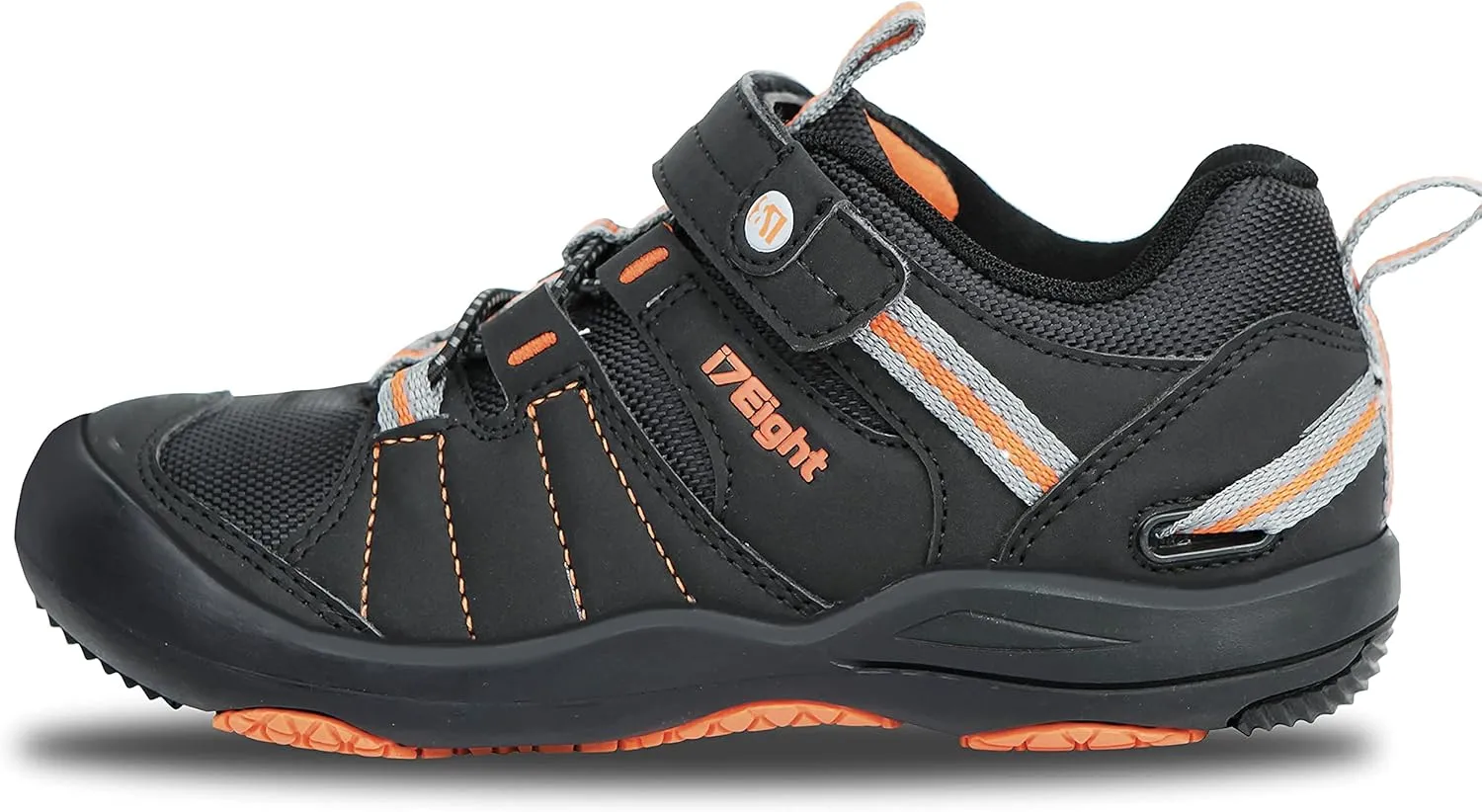 i78 Low Top Kids Boys Sports Hiking Shoes Breathable Synthetic Leather Sneakers Non-Slip Lightweight for Outdoor Running Trekking Trail Walking