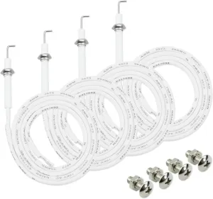 Igniter Ignitor Wire Kit Ceramic Electrode, Fit for Vermont Castings/Backyard Grill/Dyna-Glo/Perfect Flame/Jenn Air/Grill Chef, 4Pcs
