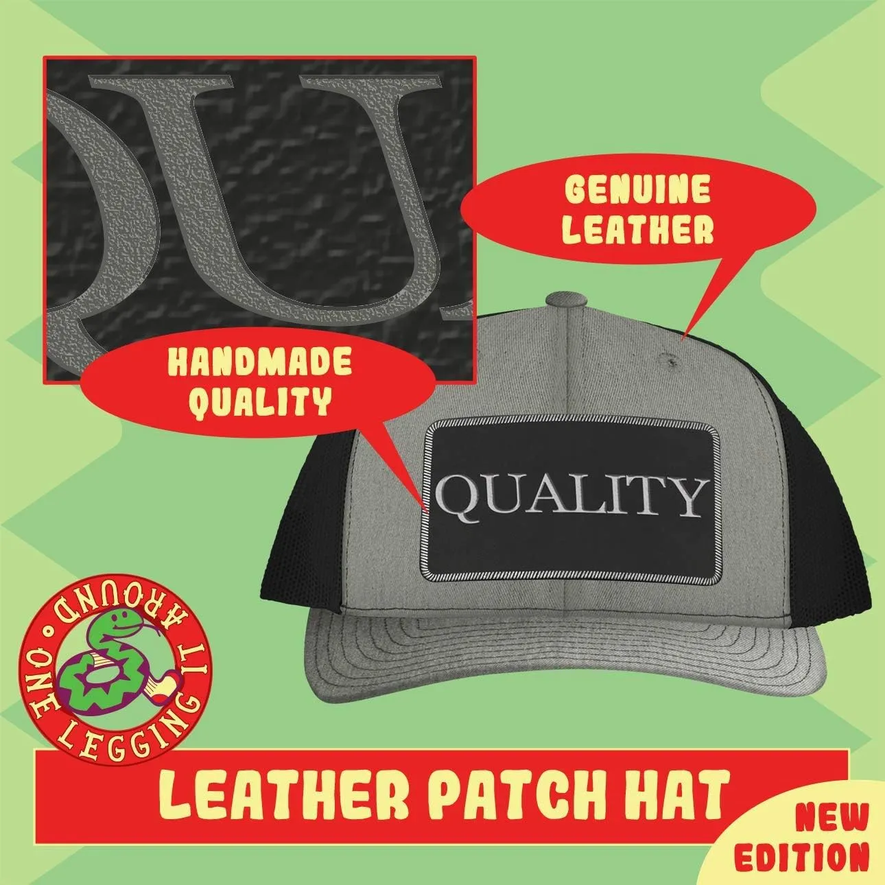 I'm A Bb Shot Packer. I Got This. I Think... - Leather Black Patch Engraved Trucker Hat