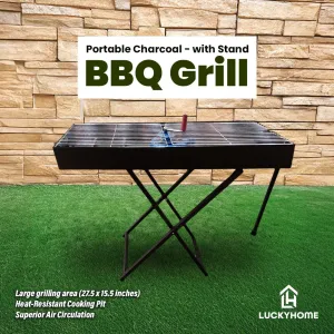 Imported Portable Charcoal BBQ Grill with Stand
