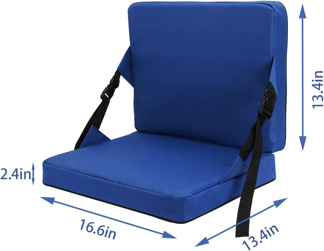 Indoor & Outdoor Folding Chair Cushion, Foldable Portable Stadium Seat,Chair Cushion for Sports Events, Outing, Travelling，Hiking, Fishing