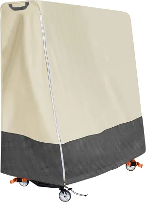 Indoor/Outdoor Premium Ping Pong Table Cover Waterproof Dustproof Sunscreen Heavy-Duty Folding Table Tennis Table Cover