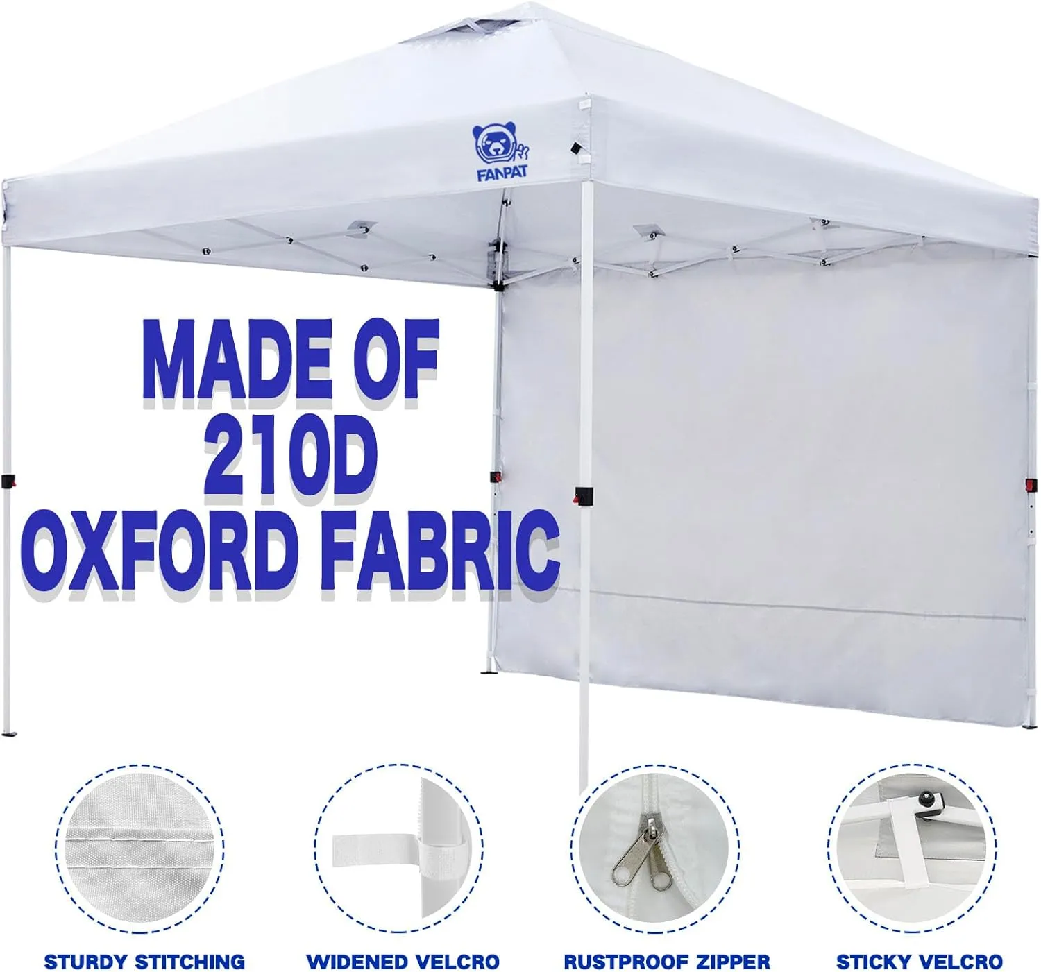 Instant Canopy Tent Sidewalls for 10x10 Pop Up Canopy Waterproof,99% UV Protection，3 Piece Sidewalls, Dusk Gray(3PCS Sidewall Only, Canopy Tent NOT Included)