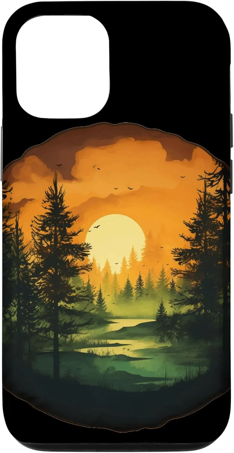 iPhone 13 Wildlife Trees Outdoors Nature Forest Sunset Trekking Hiking Case