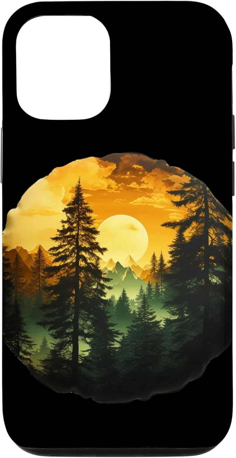 iPhone 13 Wildlife Trees Outdoors Nature Forest Sunset Trekking Hiking Case