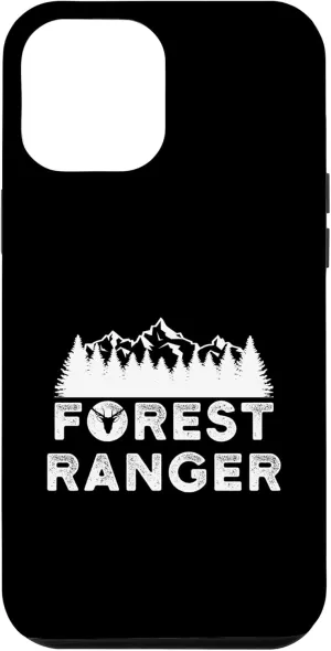 iPhone 14 Plus Forest Ranger Forester Trees Mountains Nature Deer Trekking Case