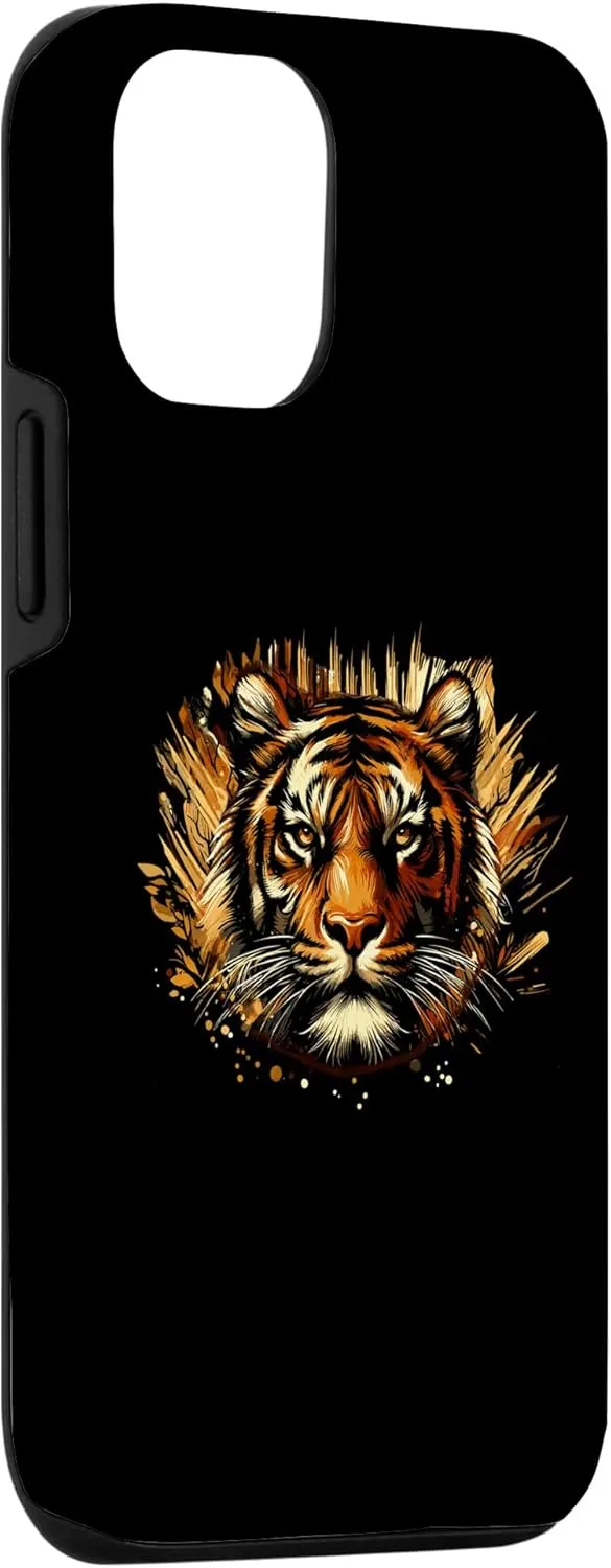 iPhone 15 Cool Tiger Art Wild Animal Forest Nature Hiking Trekking Case